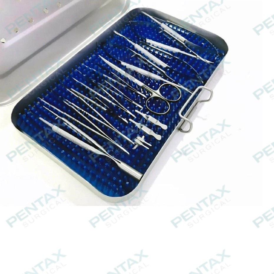 Hand Surgery Basic 17 PCS Set of Micro Surgical Instruments Stainless steel set