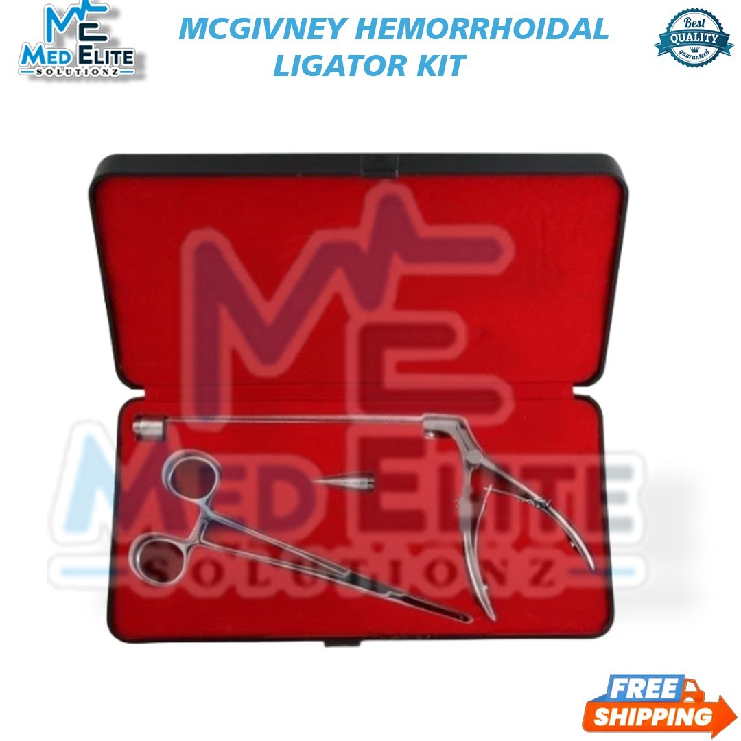 McGivney Hemorrhoidal Ligator Kit with Loading Cone Latex O Rings
