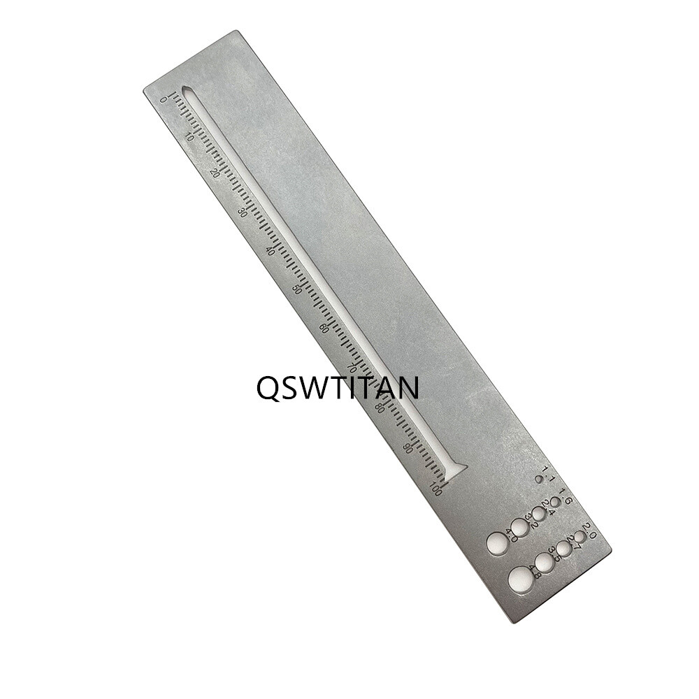 Bone Measuring Ruler Kirschner Wire Bone Screw Diameter Length Measuring Ruler