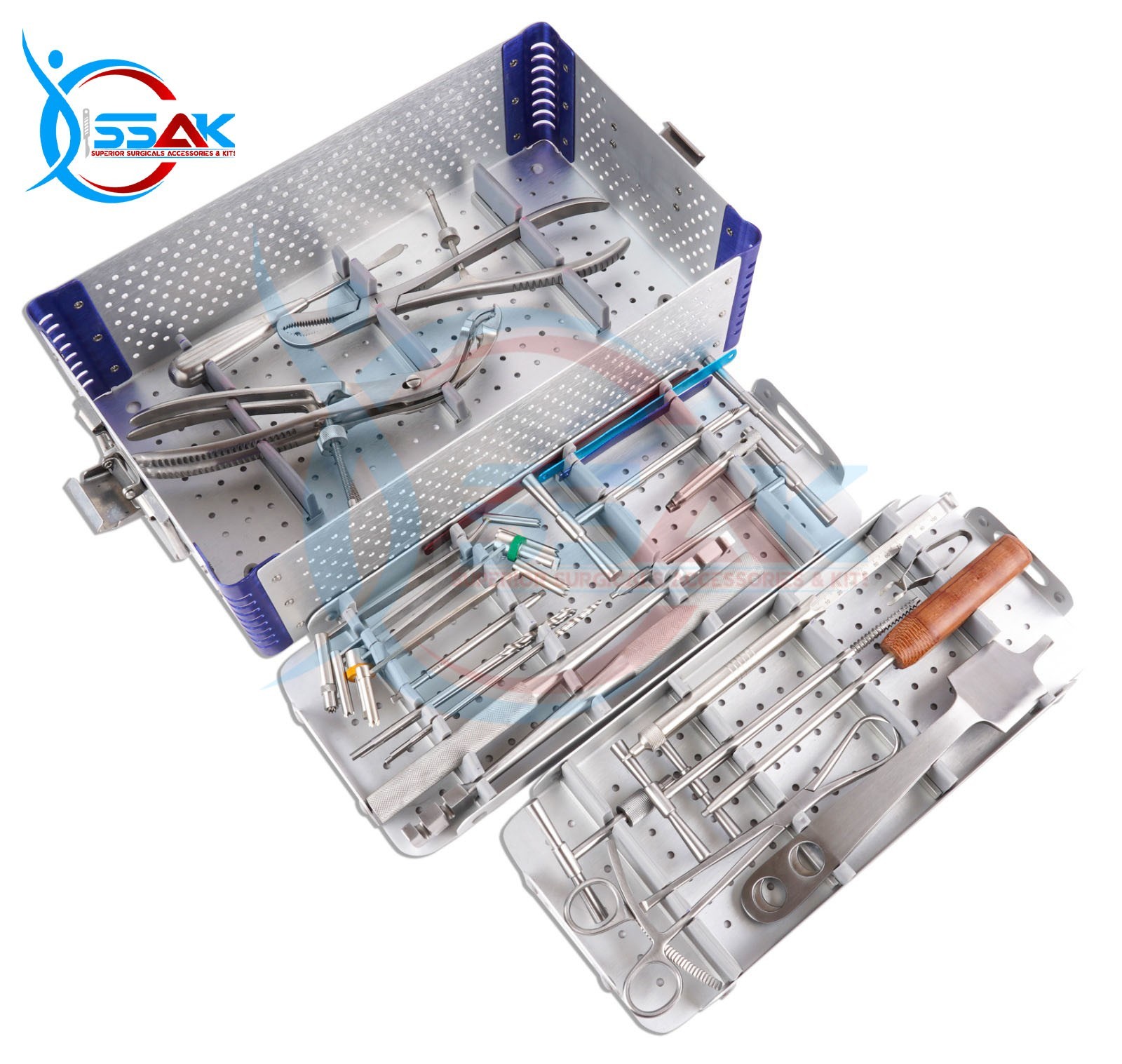 Large Fragment Orthopedics Instruments Sterilization Surgical Box Set 30 PCS A+
