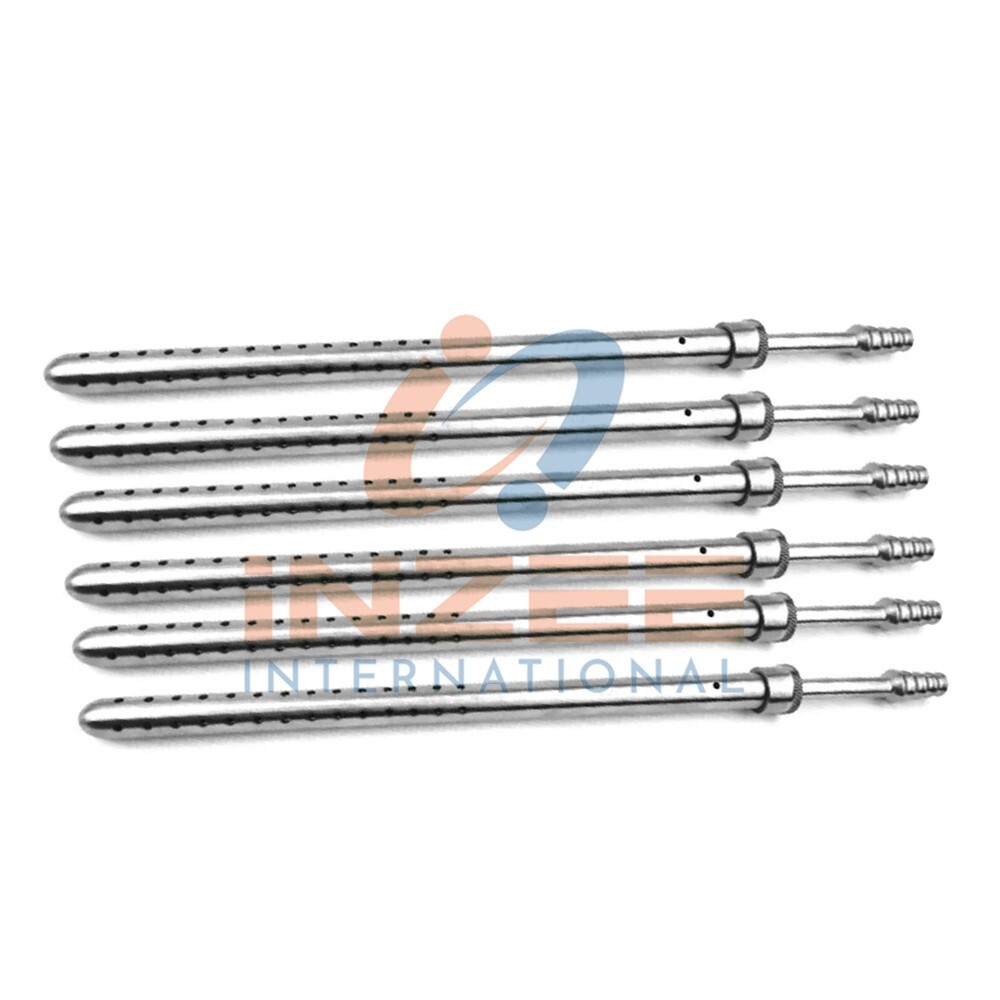6 PCS Poole Suction Tube 30 Fr. Straight Tip 9.25″ Width 10mm Surgical Instrumen