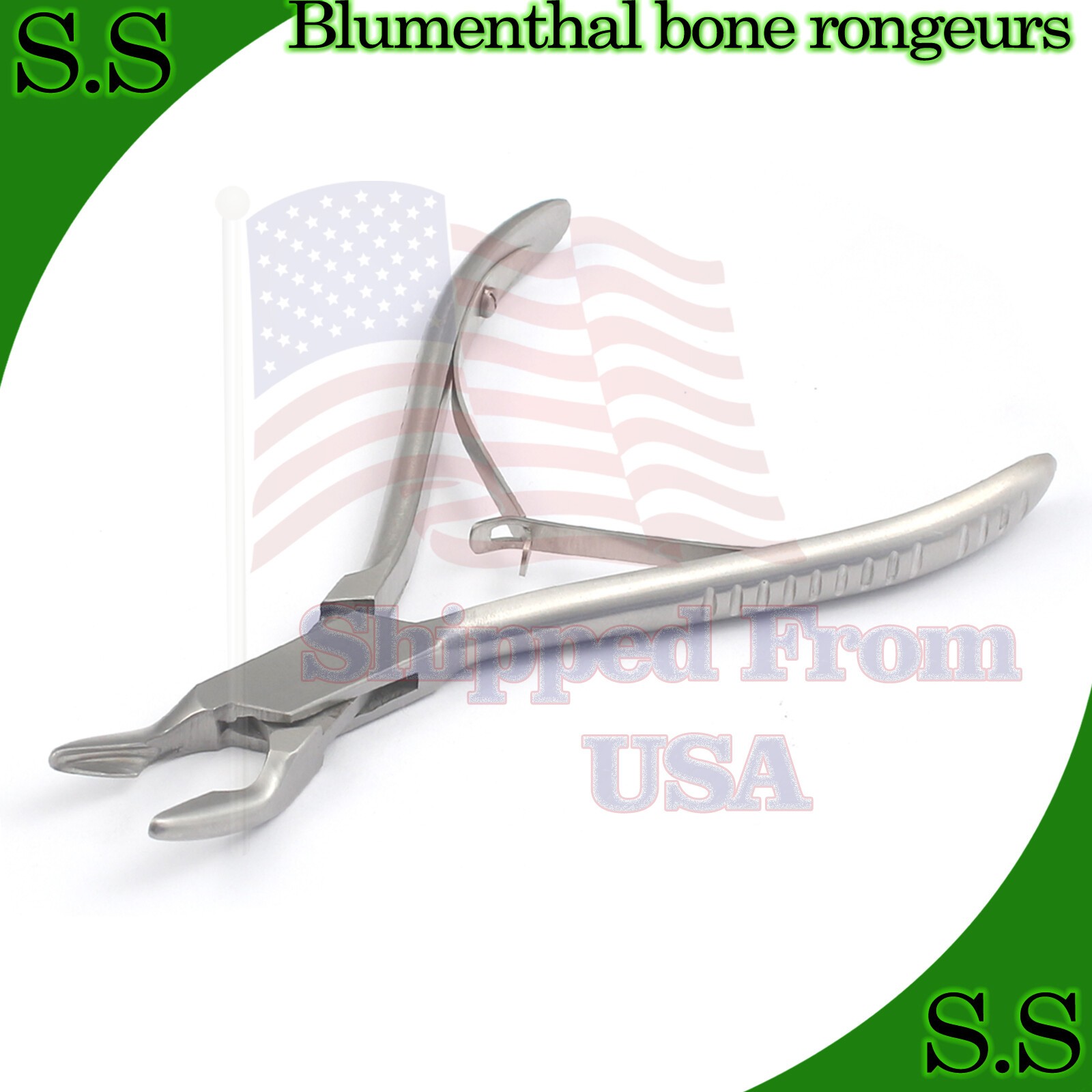 1 Piece Of Blumenthal Bone Rongeur 45 Degree 4.5″ Surgical Dental Instruments