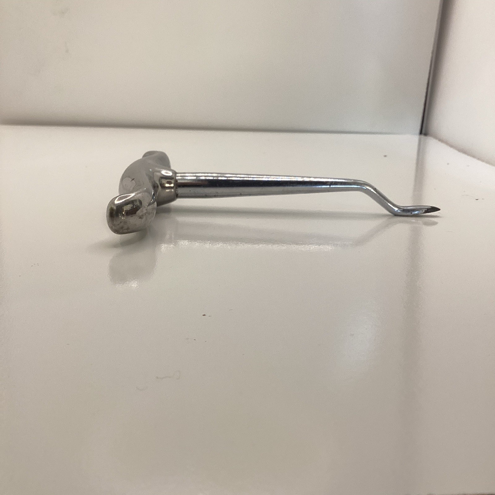 Vintage Stainless Steel Orthopedic Surgical Instrument T-Handle Elevator Curette