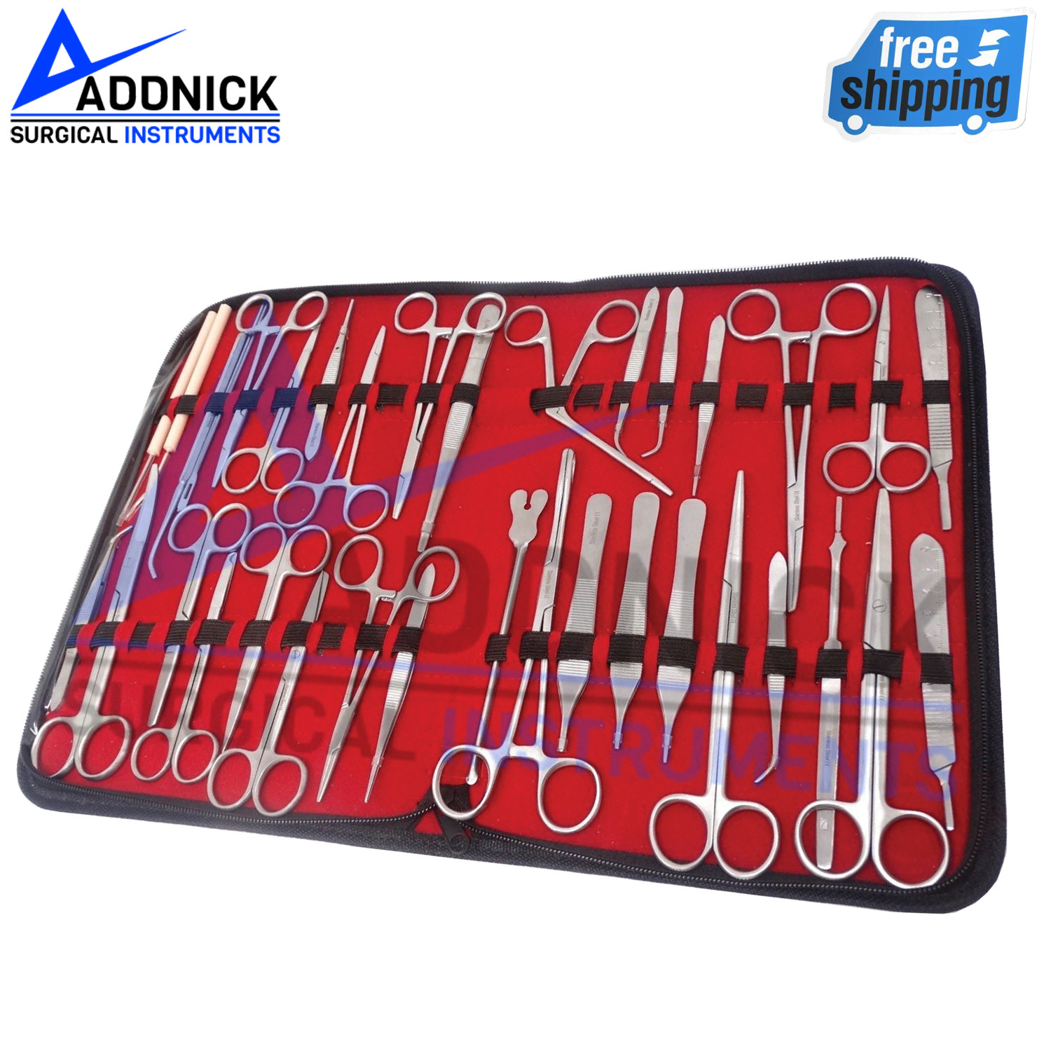 37 Pcs Us Military Field Minor Surgery Kit Forceps Scissor Surgical Instruments