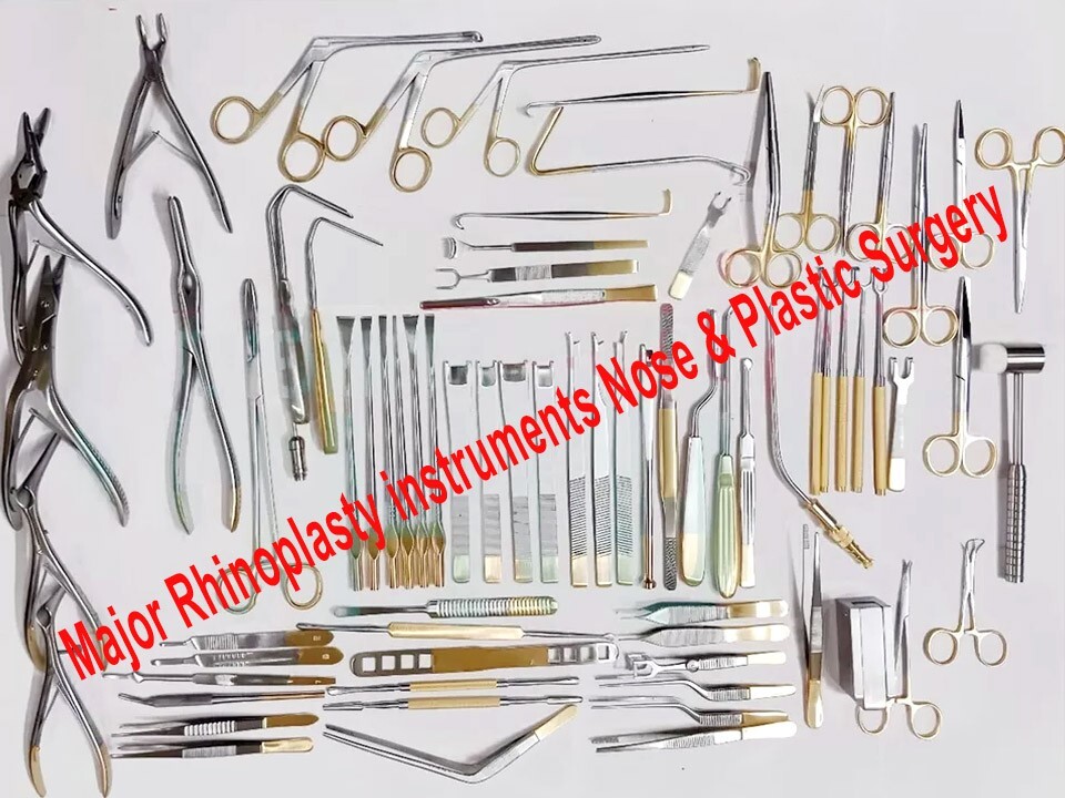 Set of 82 Pcs Major Rhinoplasty Instruments Nose = Plastic Surgery Instruments