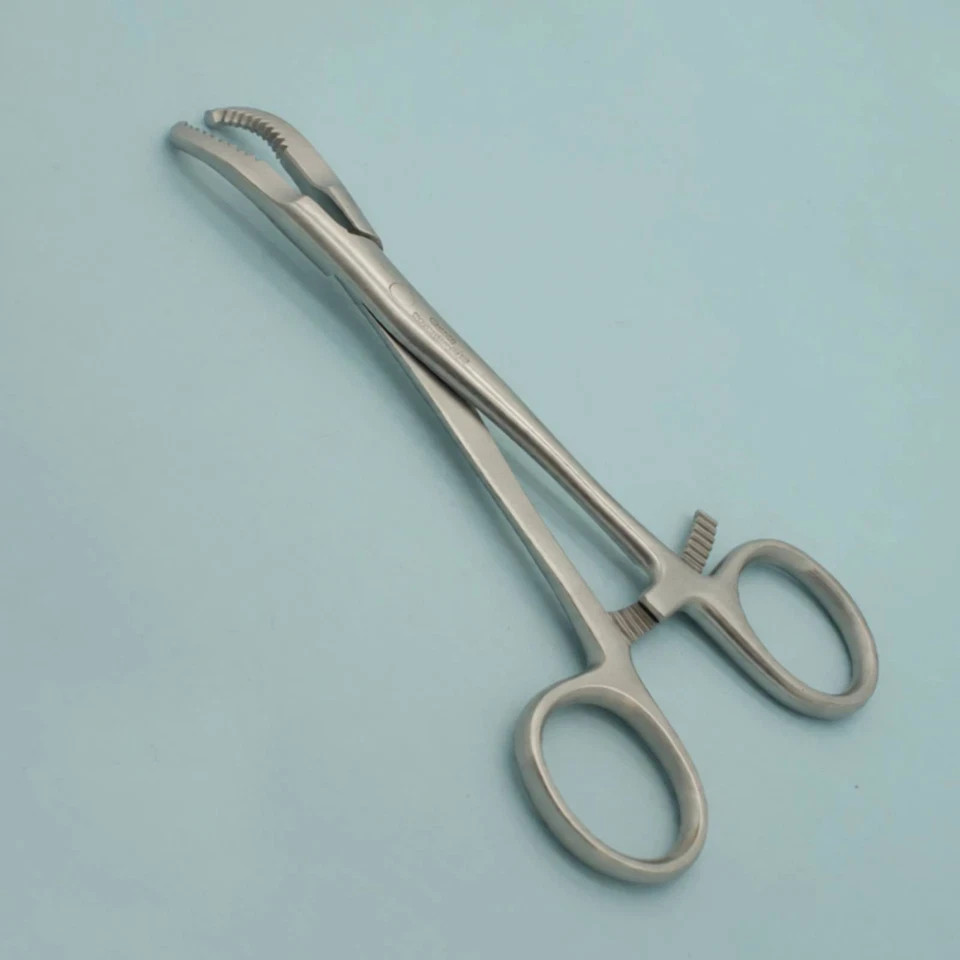 Bone Reduction Forceps 5.5″ Curved With Teeth Orthopedic Surgical Instrument