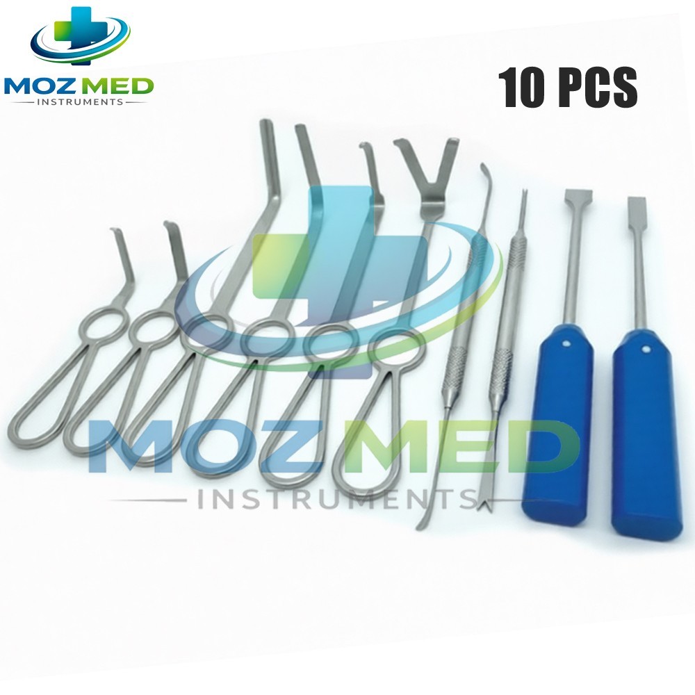 Set of 10 Pcs Minimally Invasive Orthognathic Surgery Instruments