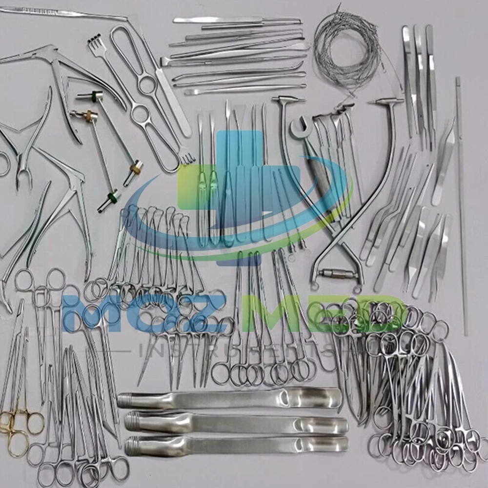 Craniotomy Set 133 PCs For Neuro Surgery Stainless Steel Instruments