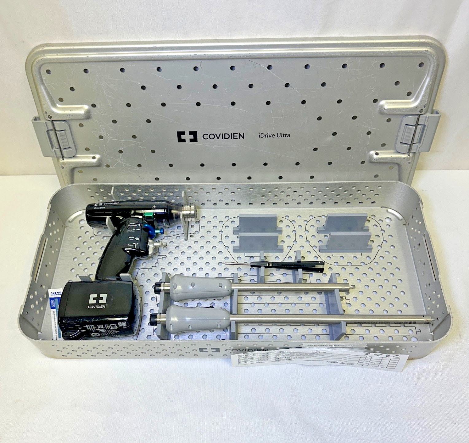Covidien iDrive Ultra Powered Linear Stapler Set w/ Autoclavable Case