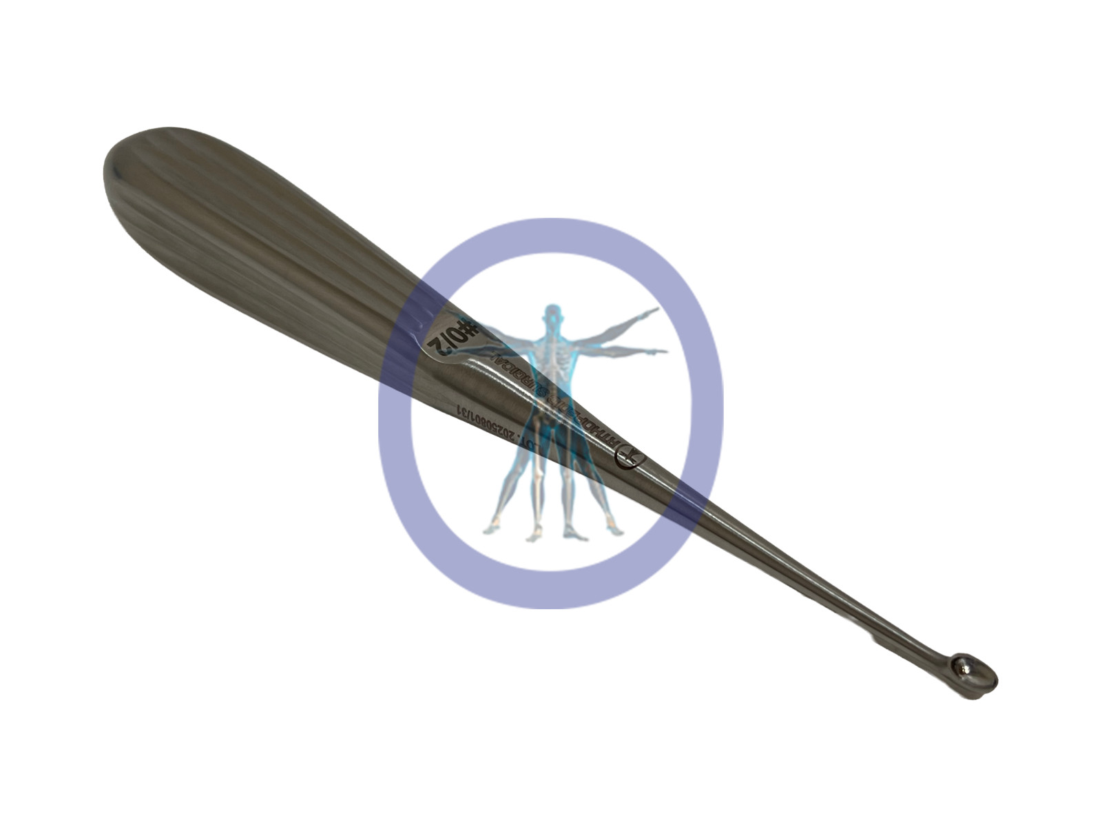 Orthopedic Surgical Bruns Curette 7”, Straight, Oval, # 0/2 *NEW*