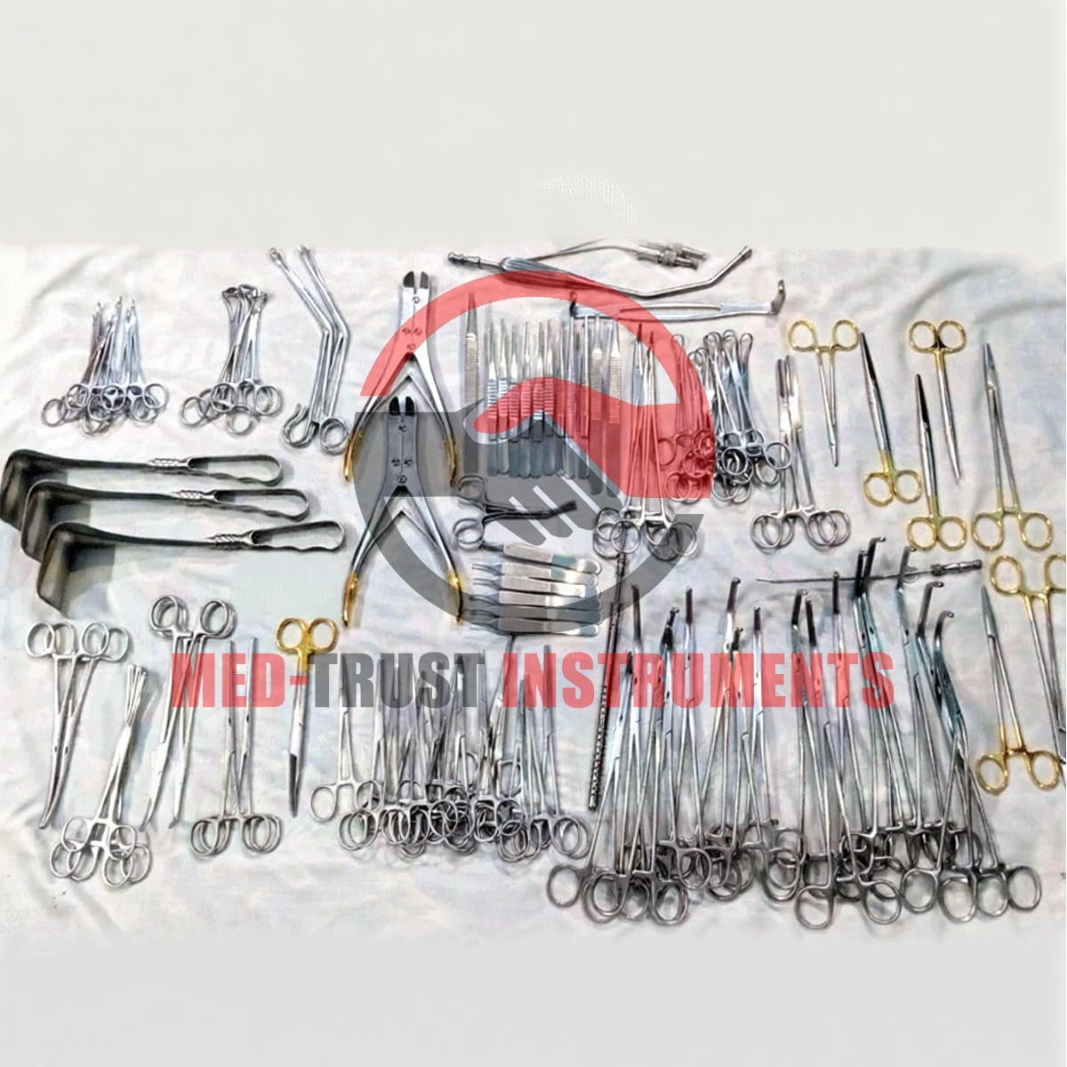 Major Cardiovascular Thoractomy Vascular 106 pcs Set Open Heart Instruments