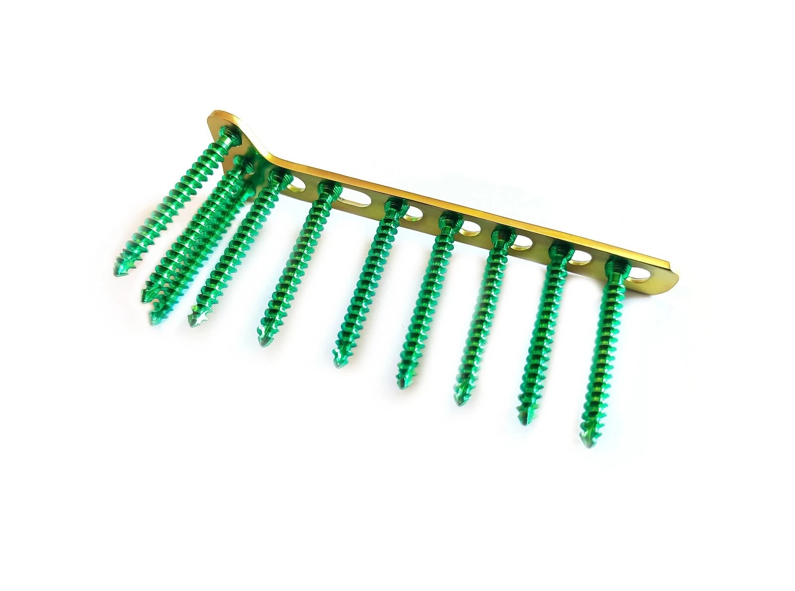 Titanium 3.5mm LCP plates lot of 7 pcs with 50 LCP screw