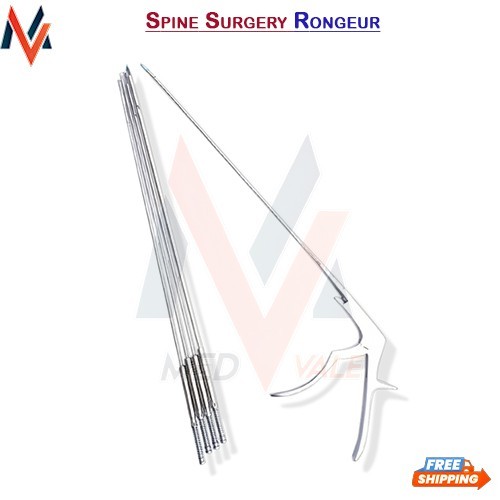 Spine Surgery Rongeur Interlaminar Spine Endoscopic Bite Size 1 to 5mm Set