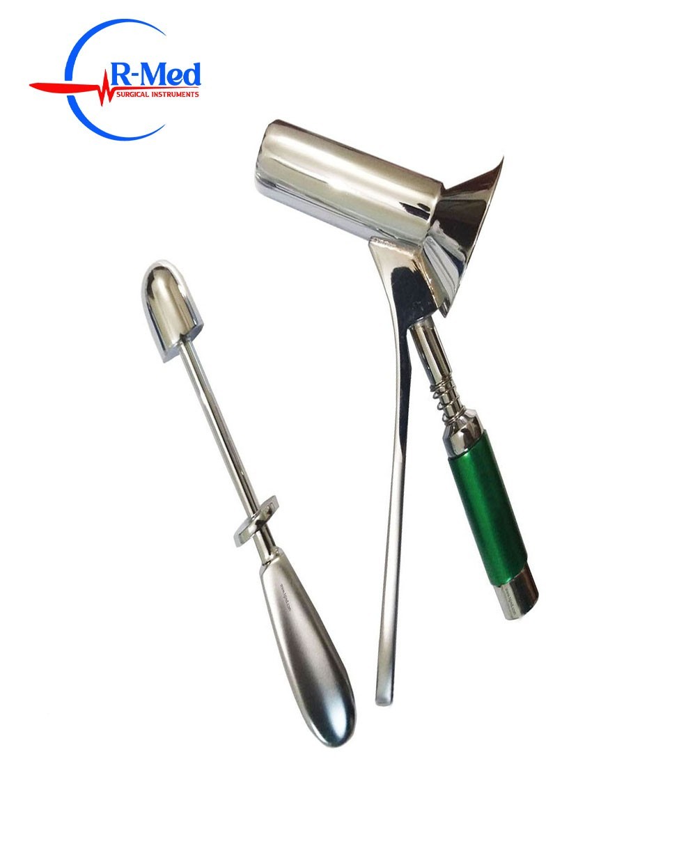 KELLY Hemorrhoid Proctoscope With Light Source Anoscope Rectal Proctoscope
