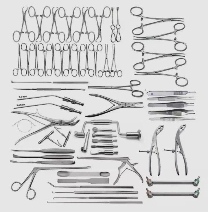 NeuroSurgery Instruments Set Of 151 PCS German Stainless Steel Surgical Instrum