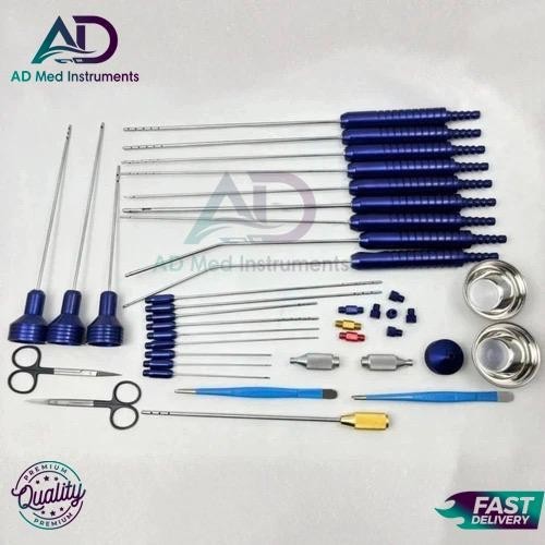 Liposuction Cannulas Set 40 Pcs | Surgical Instruments Kit A+ Stainless Steel