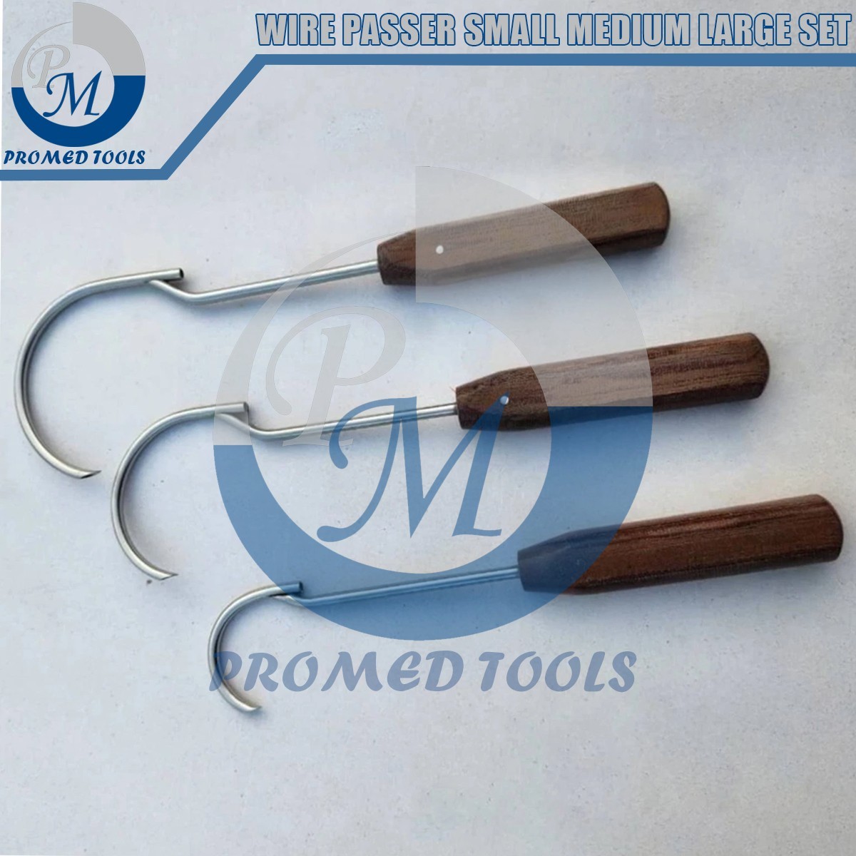 Wire Passer Small Medium Large Set Bone Orthopedic Surgical Instrument Spine Set