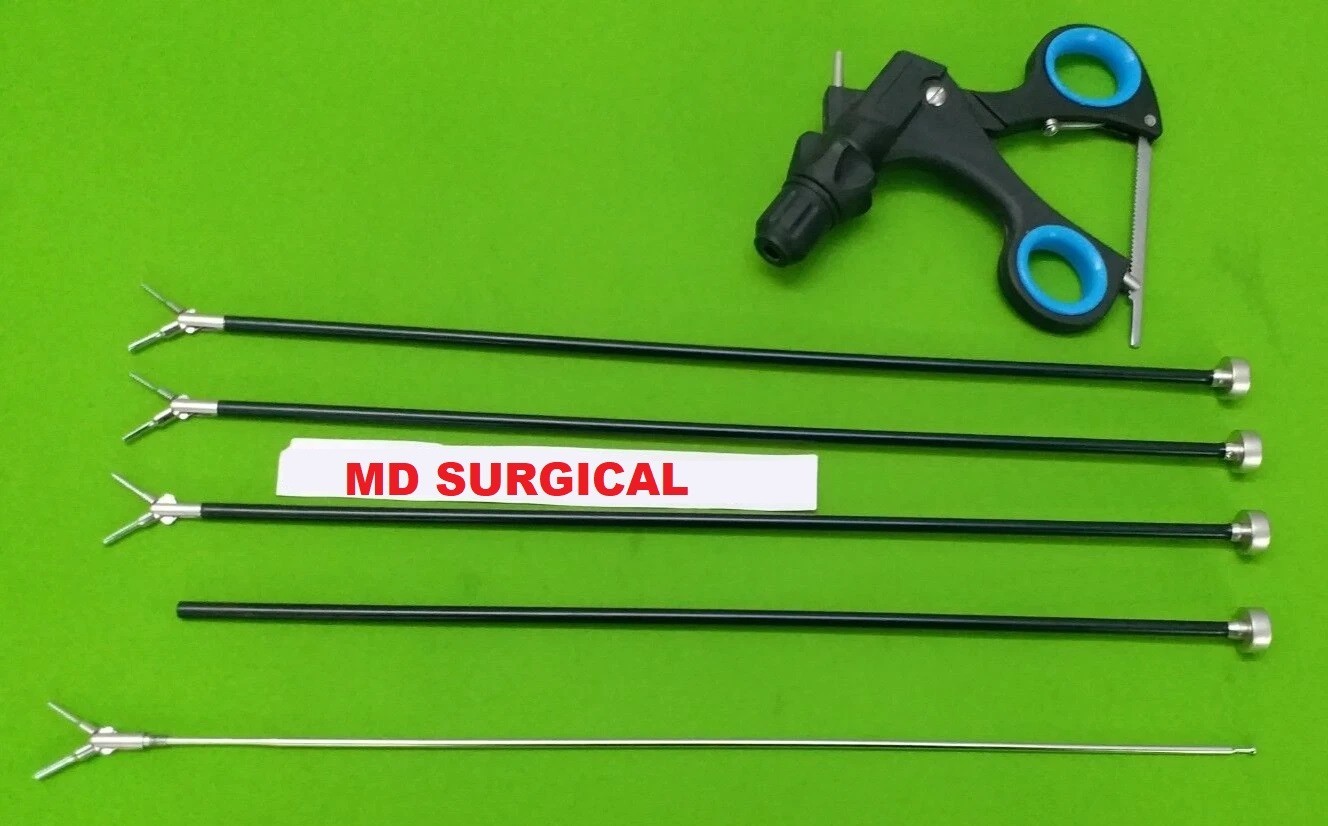 4pc Straight Dissector 5mmx330mm Laparoscopic Endoscopy Surgical Instrument