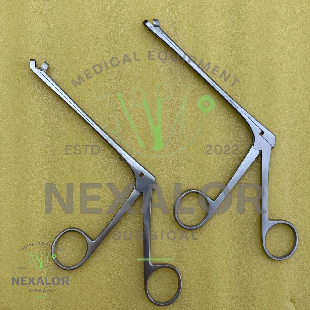 Blakesley Forceps Straight/45 Deg Up Thru Cut 2.5 mm 12 cm Through-cut ENT Tools