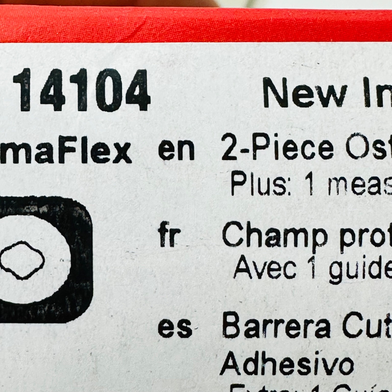 Hollister 14104 New Image FormaFlex Shape-to-Fit Barrier 2-3/4″ Flange Box OF 5