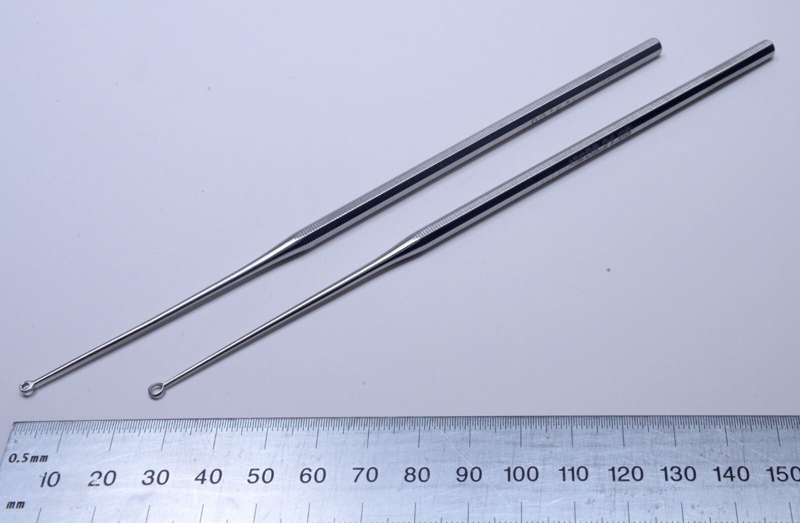 Lot of 2 Buck Ear Curette #0 #1 Stainless Steel 6½” Surgical