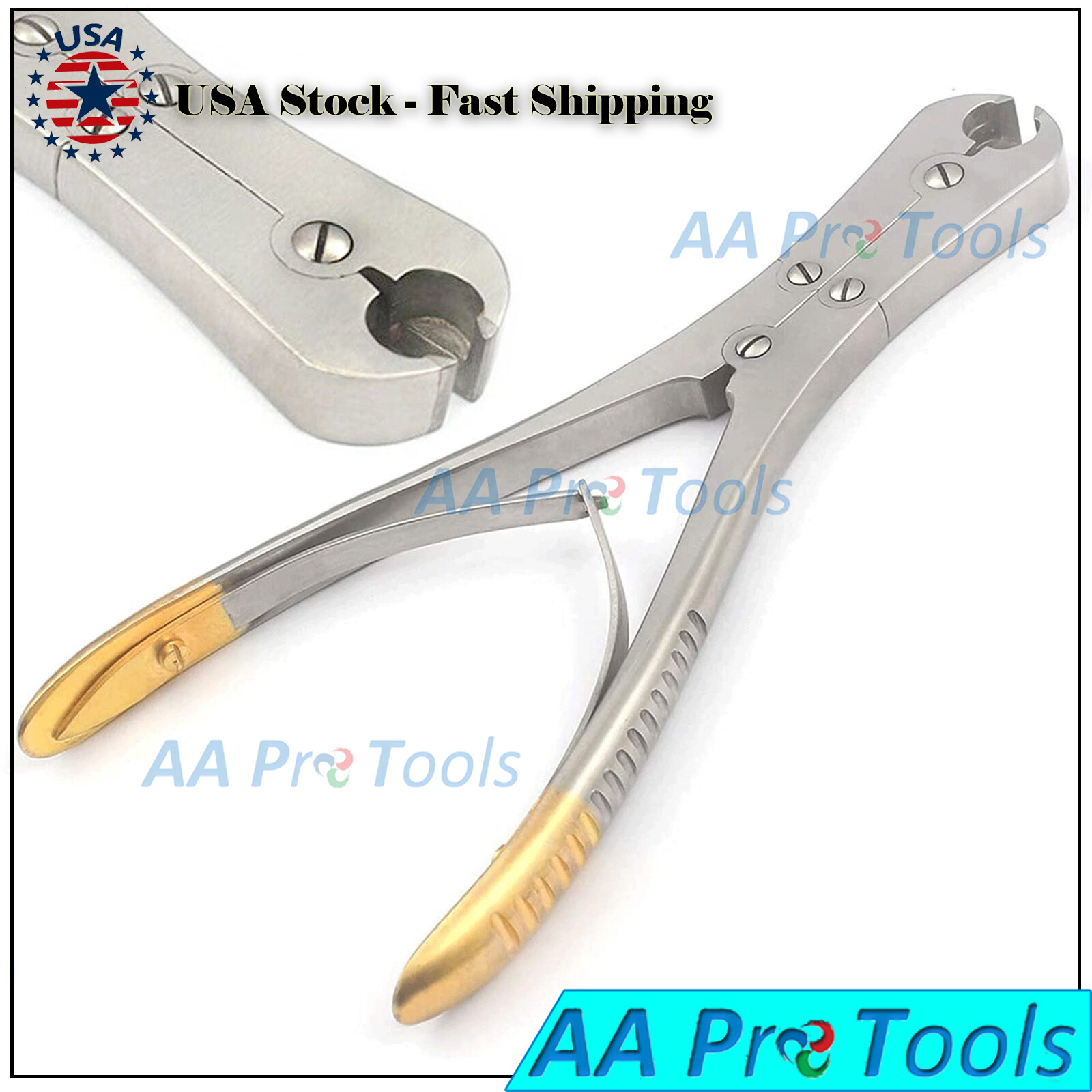 T/C New PIN & WIRE Cutter Double Action Tungsten Carbide L-Cutter 7″