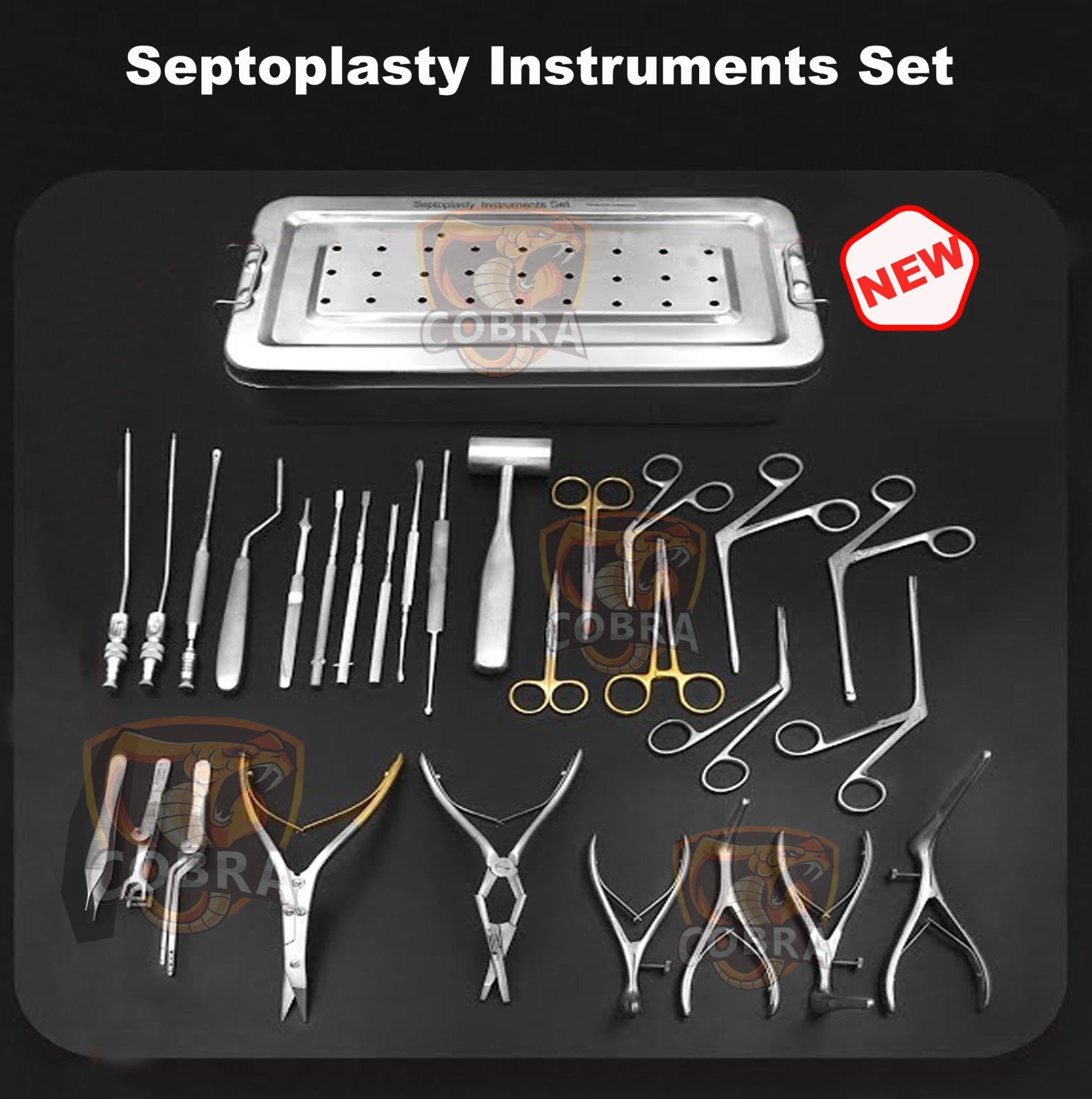 Septoplasty Instruments Set of 28 Pcs Nasal Surgery Tools Set German Quality