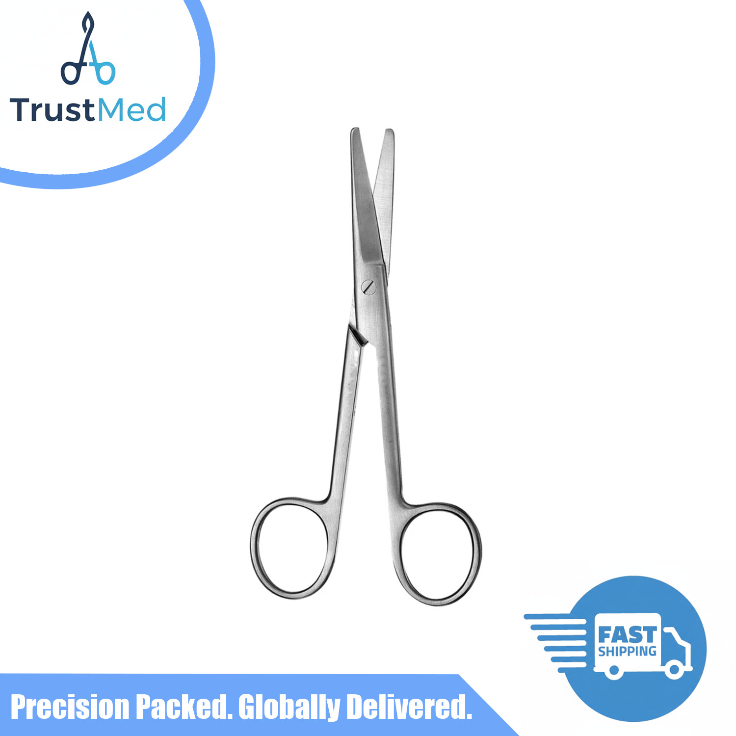 10 Pcs 5.5″ Straight /Blunt Mayo Scissors Medical Instruments German Grade