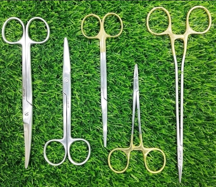 Dental Surgical Instruments Kit Stainless Steel Extraction Forceps Scissors Set