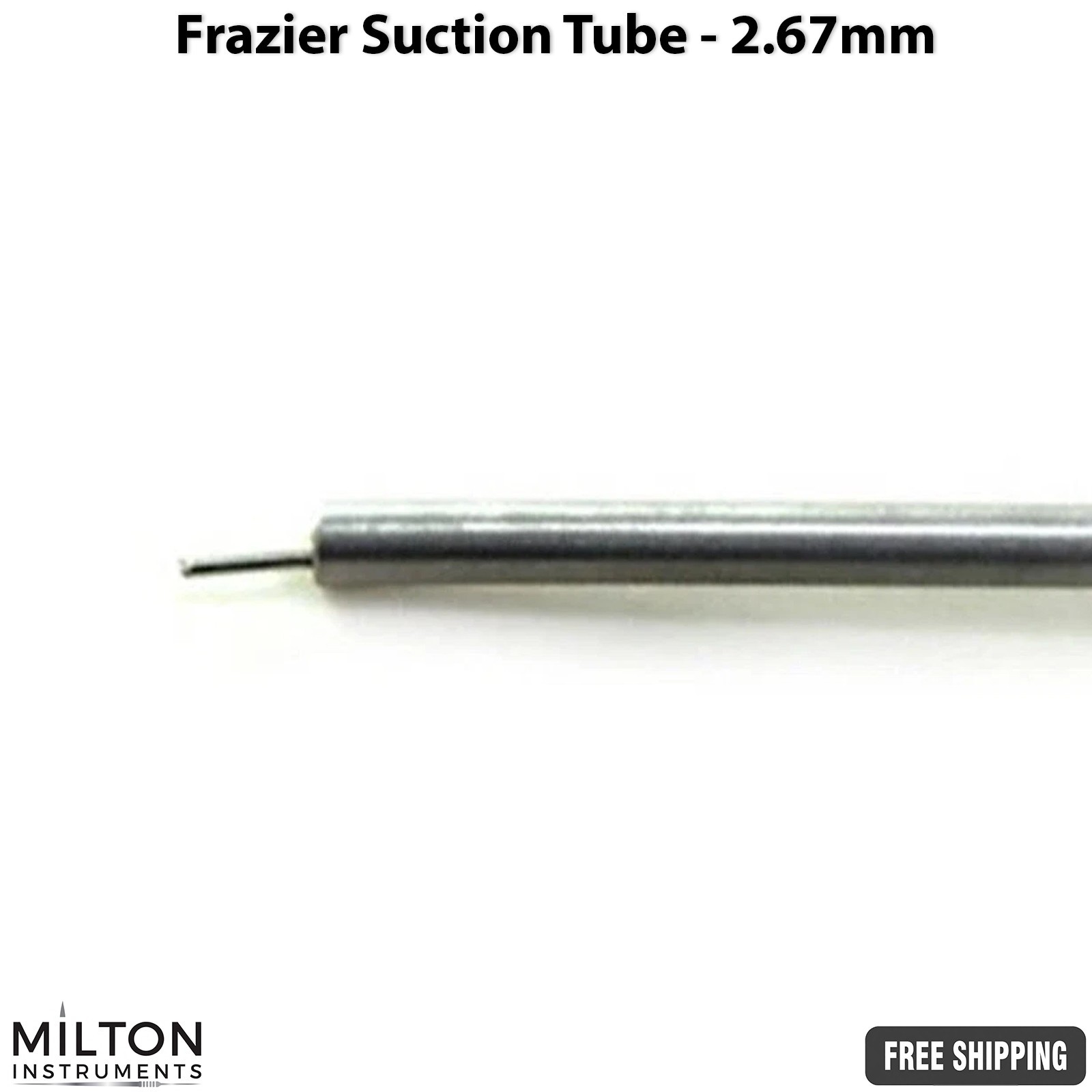 Frazier Suction Tube 2.67mm ENT Surgical Aspirator Dental CE Stainless Steel