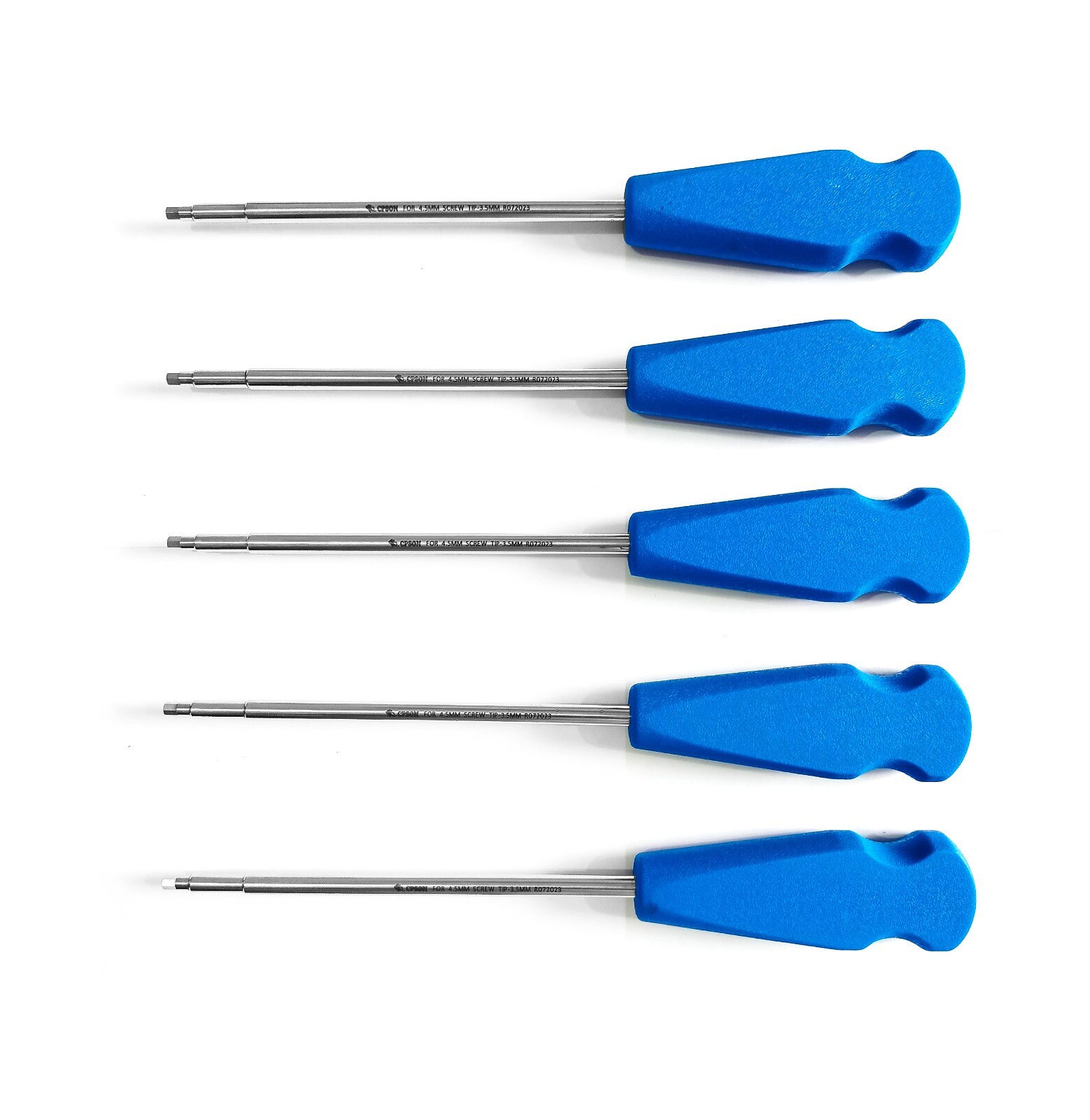 Screwdriver with Silicon Handle (Tip-3.5mm) set of 5pcs Veterinary SS Instrument