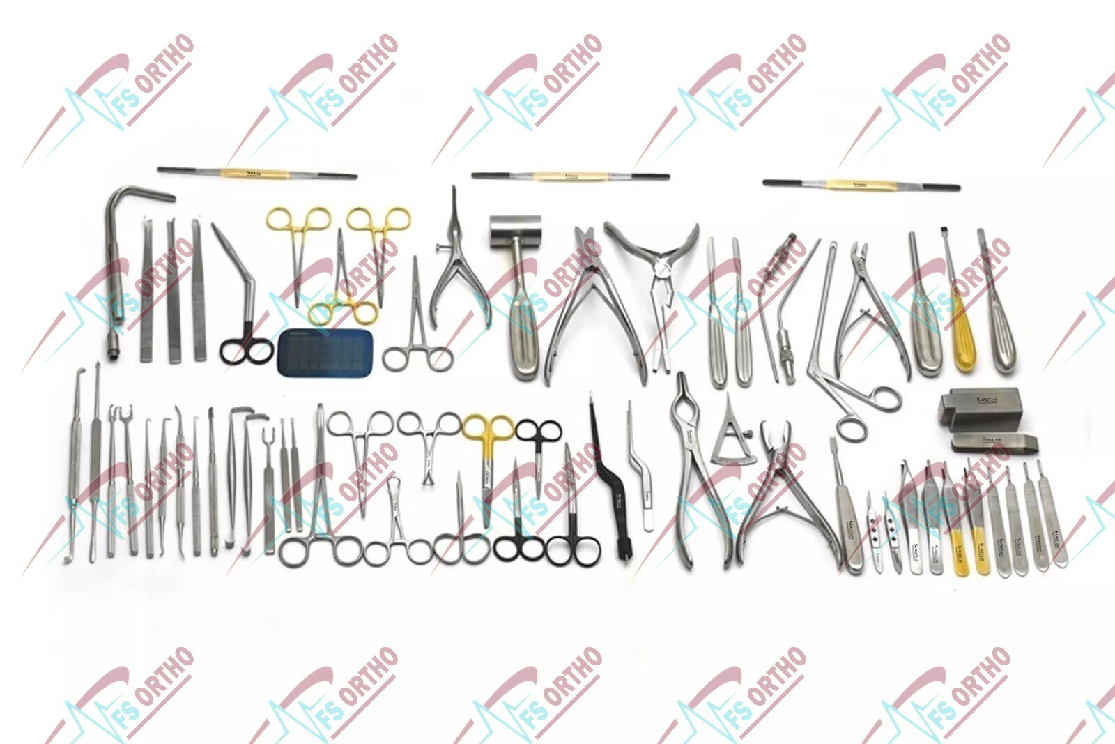 Silver Rhinoplasty Set of 66 Pcs Nose & Plastic Surgery Instruments