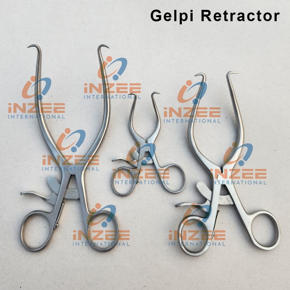 3 Pcs Gelpi Retractors 3.5″, 5.5″, 7″ Sharp Point Surgical Veterinary Instrument