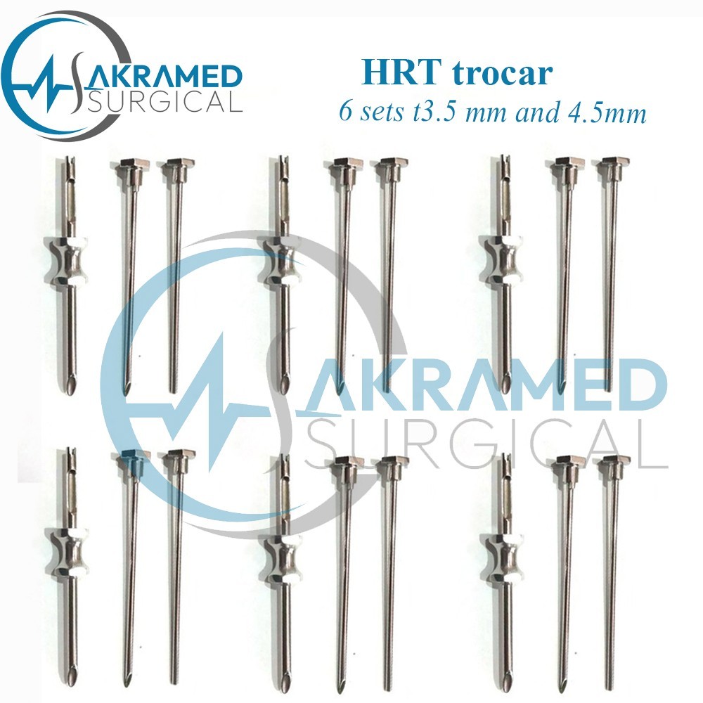 6 Sets HRT Trocar 3.5 mm and 4.5mm Hormone Replacement Pellet Insertion