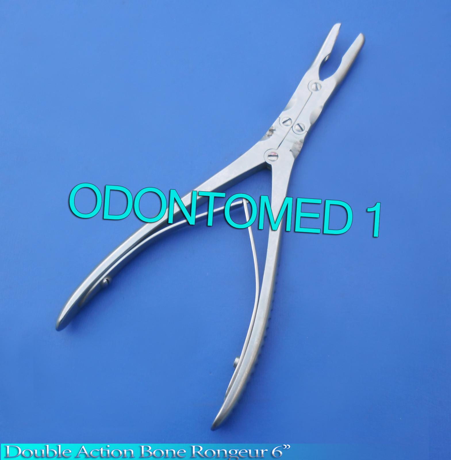 Double Action Bone Rongeur 6″ 15cm Slight Angled Jaw Surgical Ent Instruments