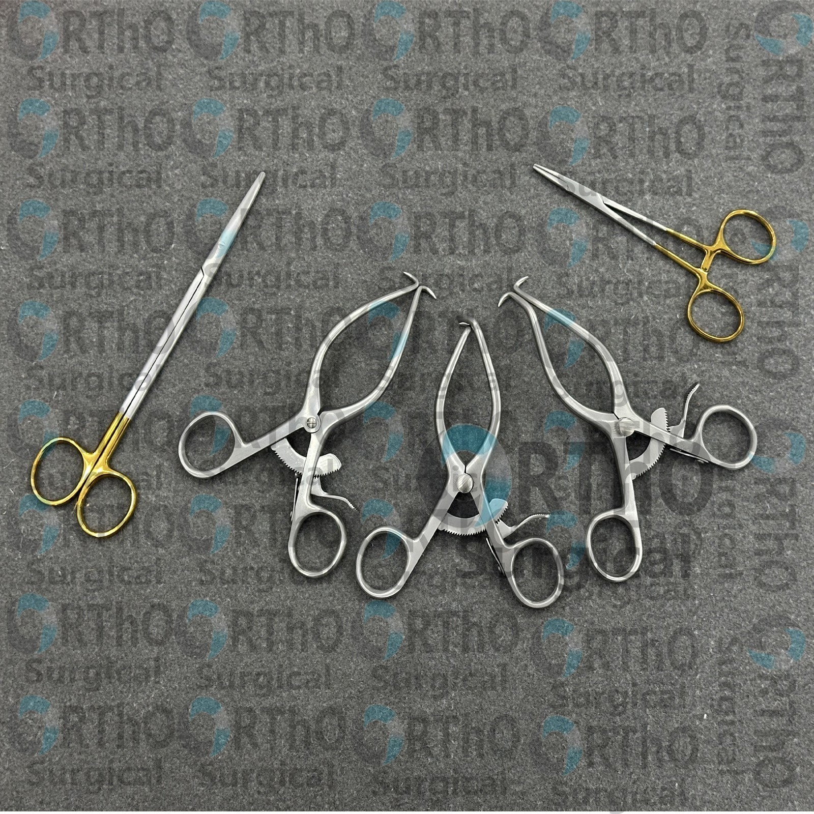 Gelpi Retractors Sharp, Scissor, Forceps set pcs5 Orthopedic Instruments