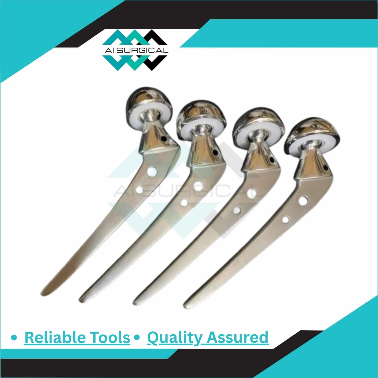 Bipolar Hip Prosthesis Set 3pcs 37 39 41 Orthopedic Surgical Instrument