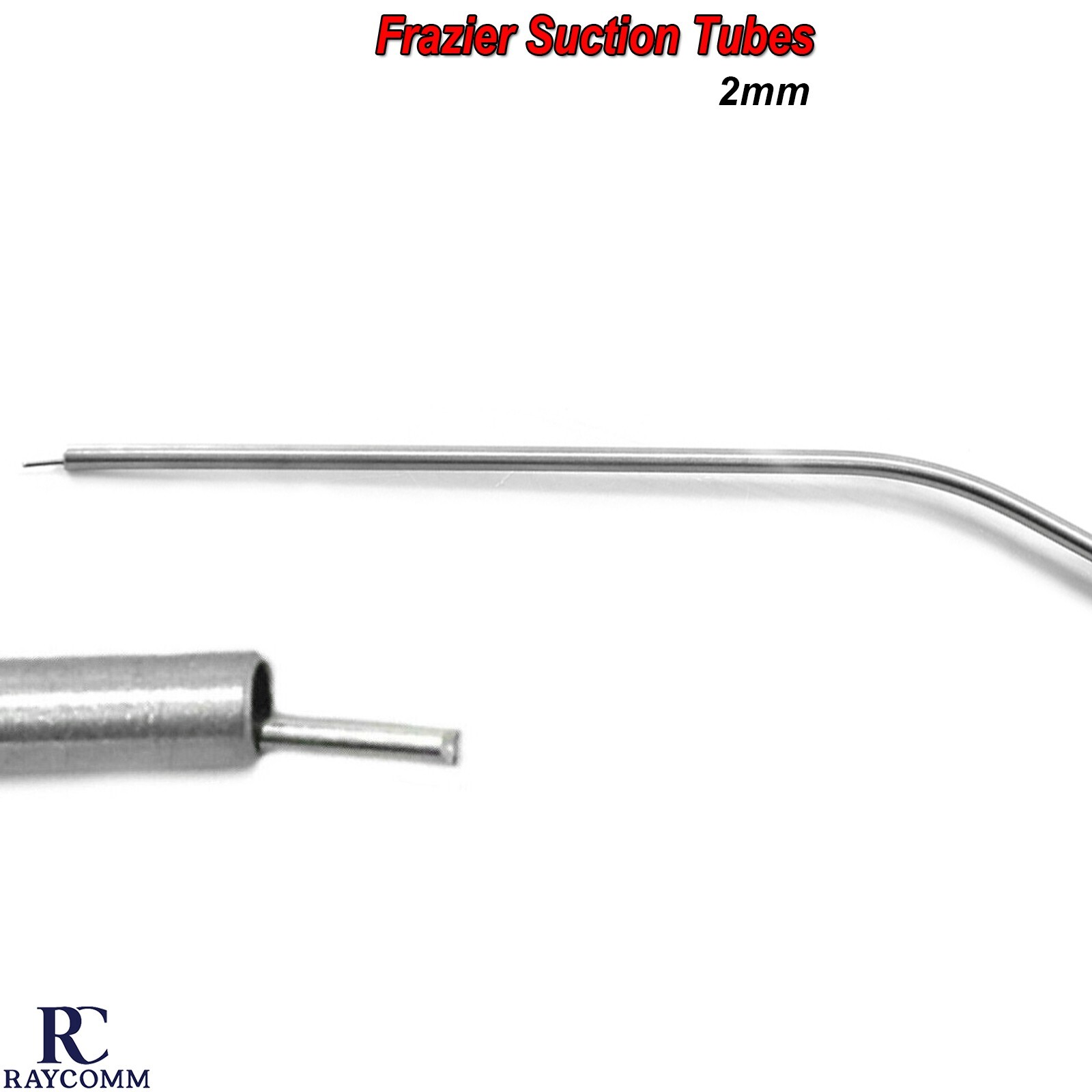 Dental Frazier Suction tube 2mm Aspirator Surgical ENT Ear Nose Instruments CE