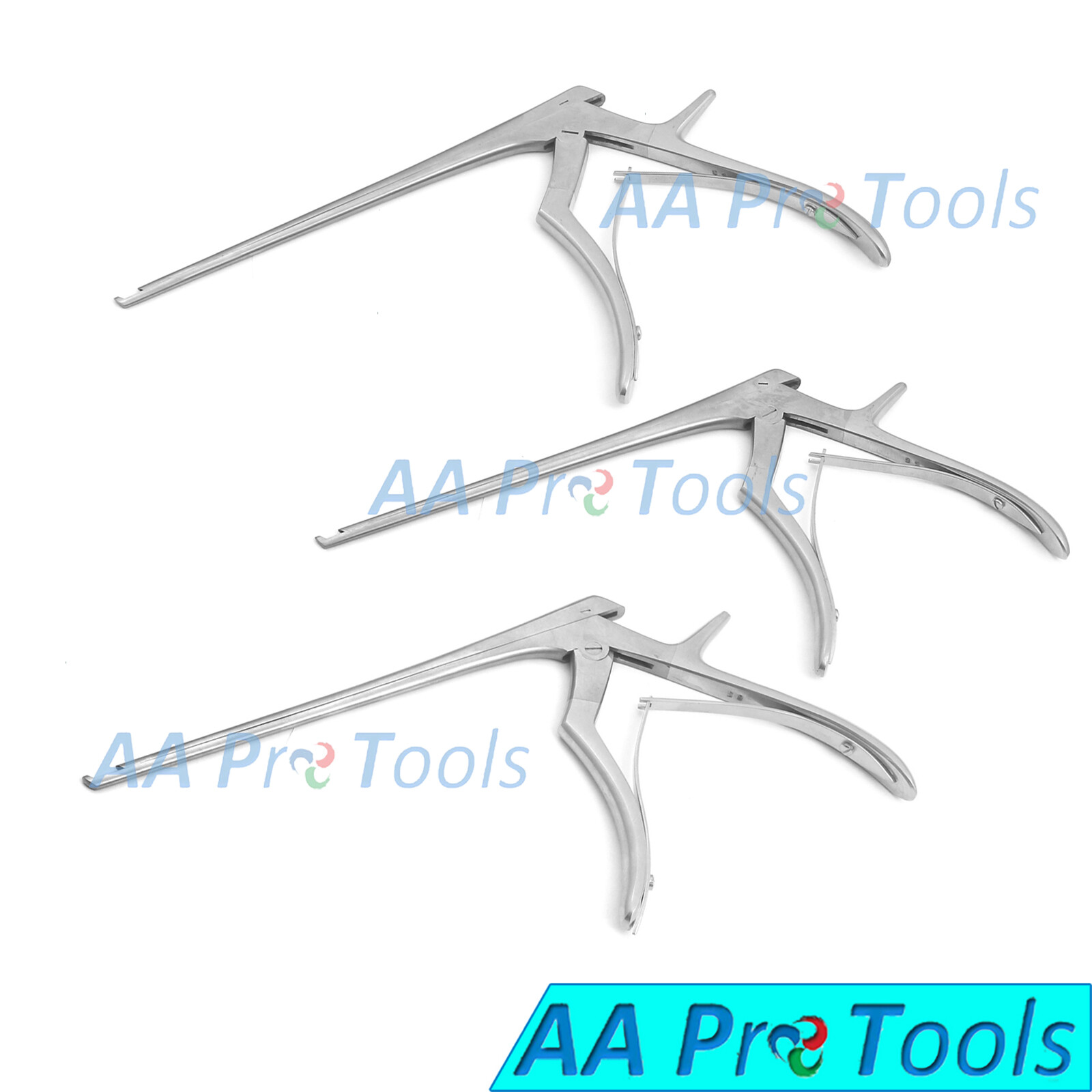 Kerrison Rongeurs Set 3 Pcs 7″,1mm, 2mm, 3mm Up 45 Degree Orthopedics Instrument