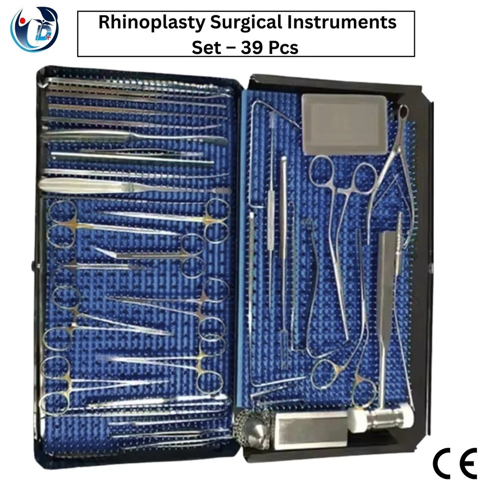 Rhinoplasty Instruments Set 39 Pieces Nose Surgery Nasal Plastic Surgery Kit