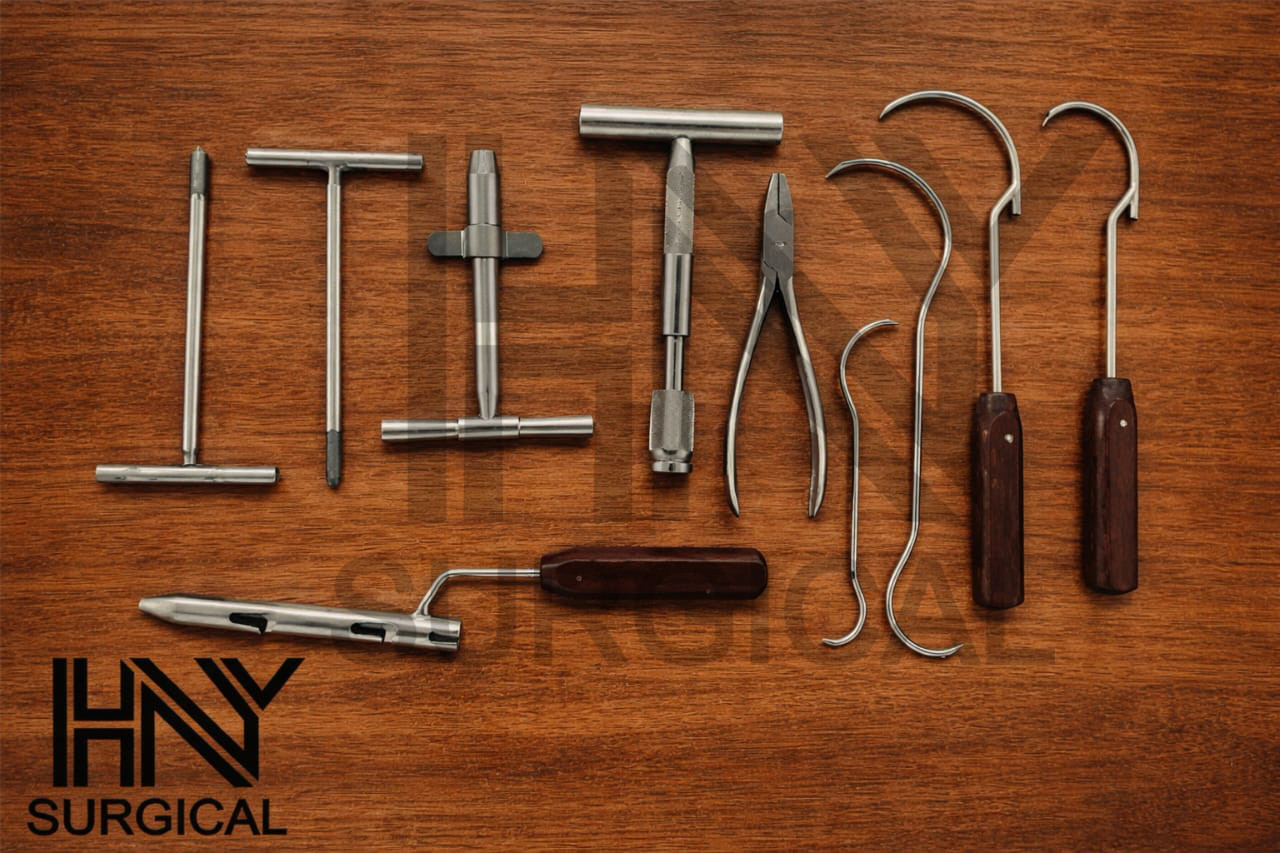 Wire Tightener Wire Passer K Wire Orthopedic Instruments Set Of 10 Pcs