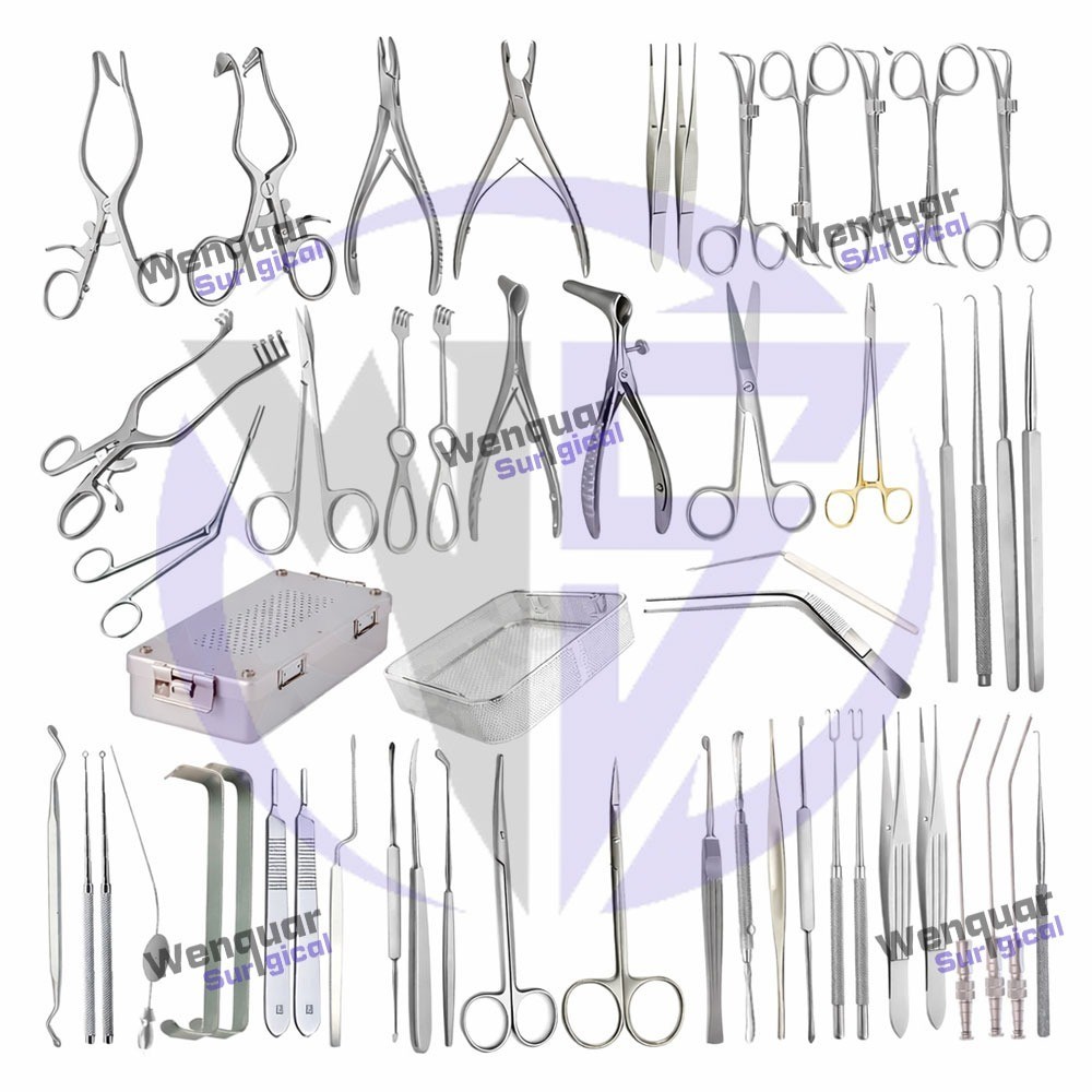 Ear Mastoidectomy Set Of 54pcs Basic Remove Major General Minor Ent Cell DS-2543