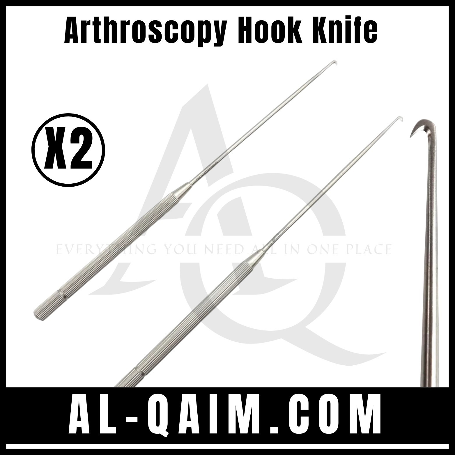 5 mm New 2 Pcs Arthroscopy Hook Knife Arthroscopic instruments NEW