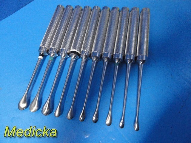 10X Jarit Assorted COBB Type Spinal Elevators; Overall Length 11″ ~ 35587