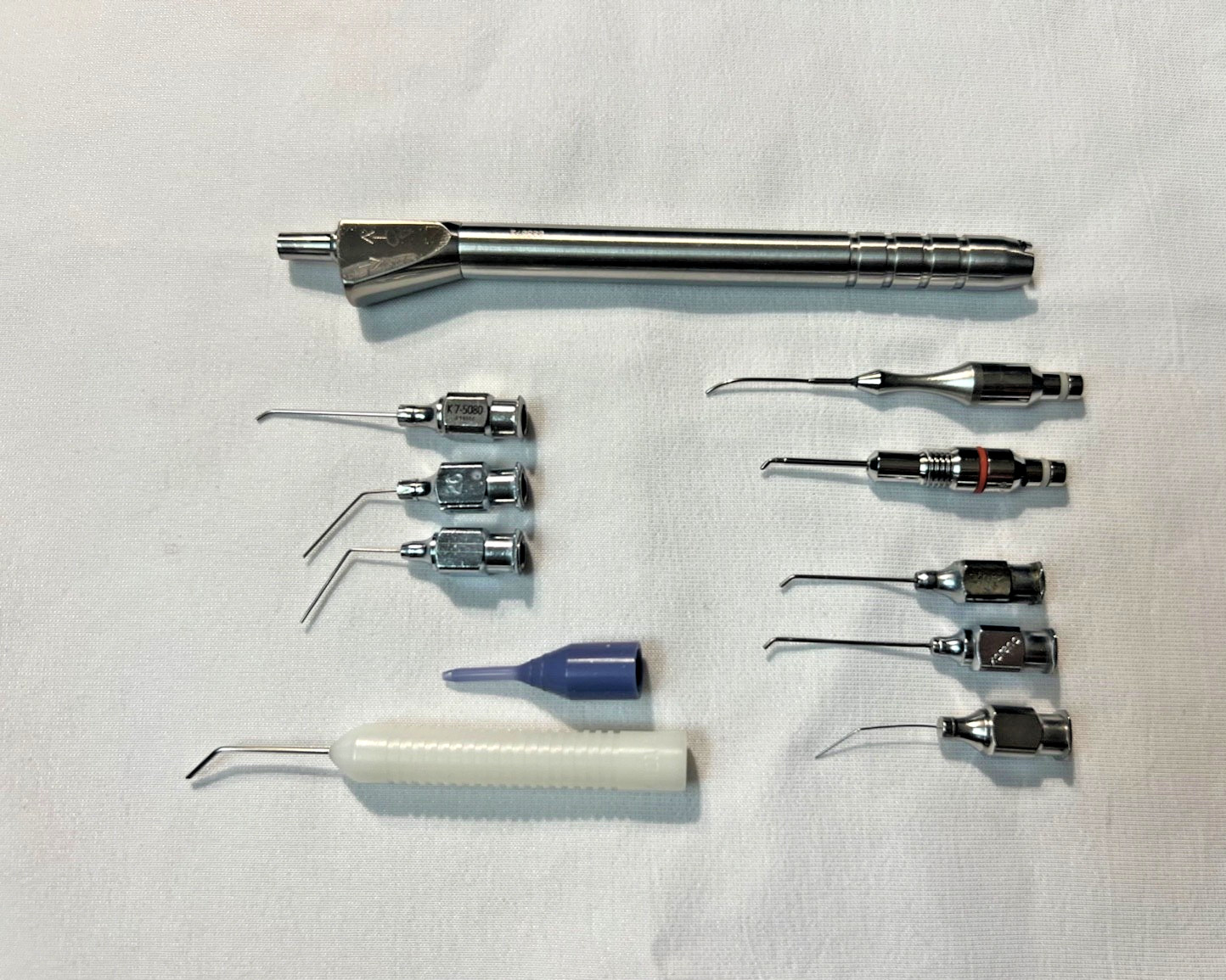 Set Of 11 Ophthalmic Irrigation/Aspiration Handpiece, Gauges & Accessories