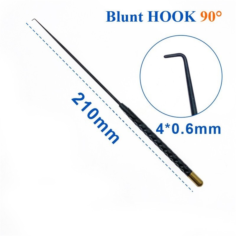 1pc Micro Nerve Vessel Hook Spatula Dissectors 21cm Curette Nerve instrument