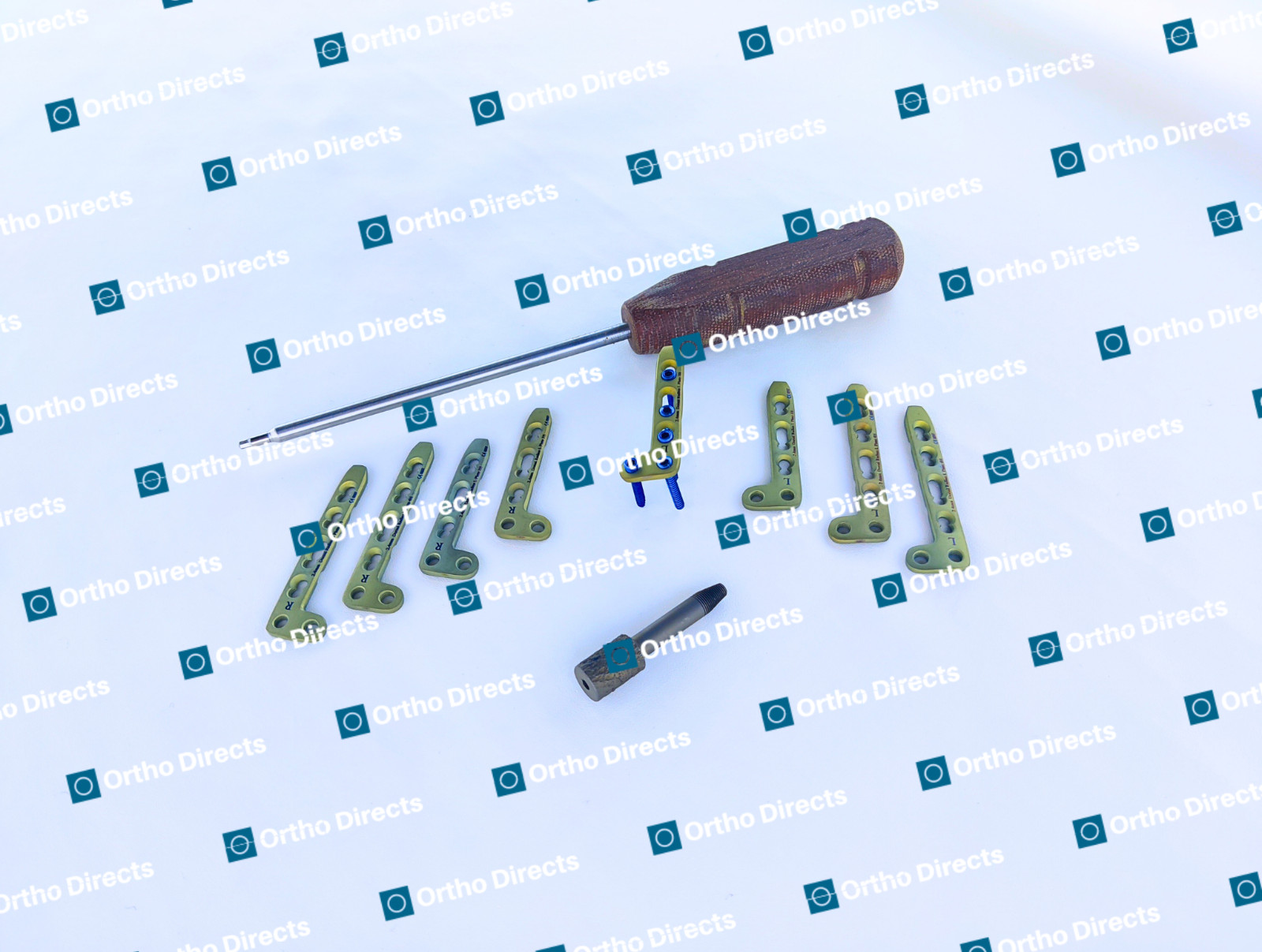 2.7mm Dorsal Distäl Radius L Locking Plates 3-6 Holes W/ Screws 50 Pcs Set Ti