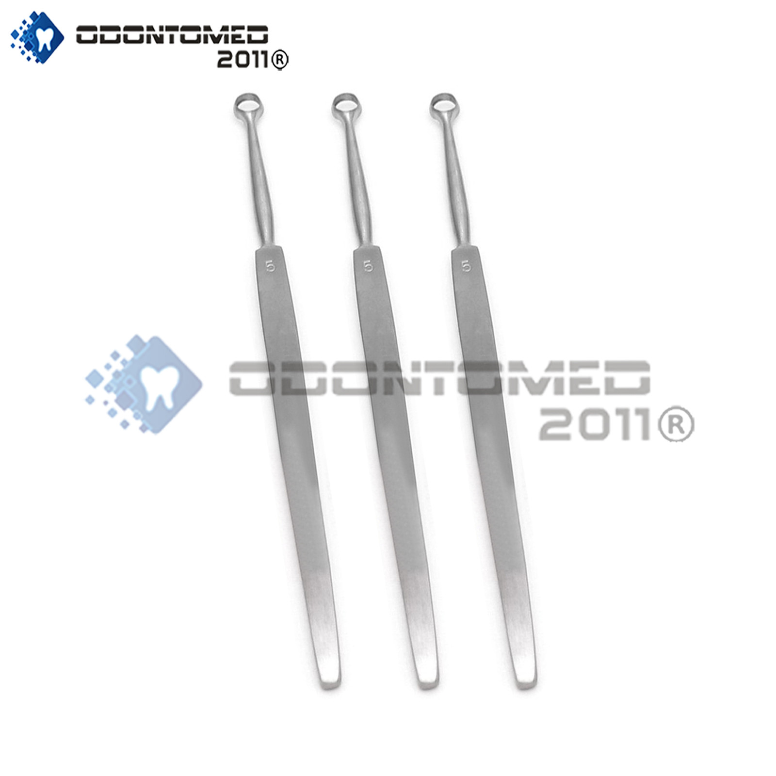 3 Fox Dermal Curette 5mm Surgical Dermatology Instruments