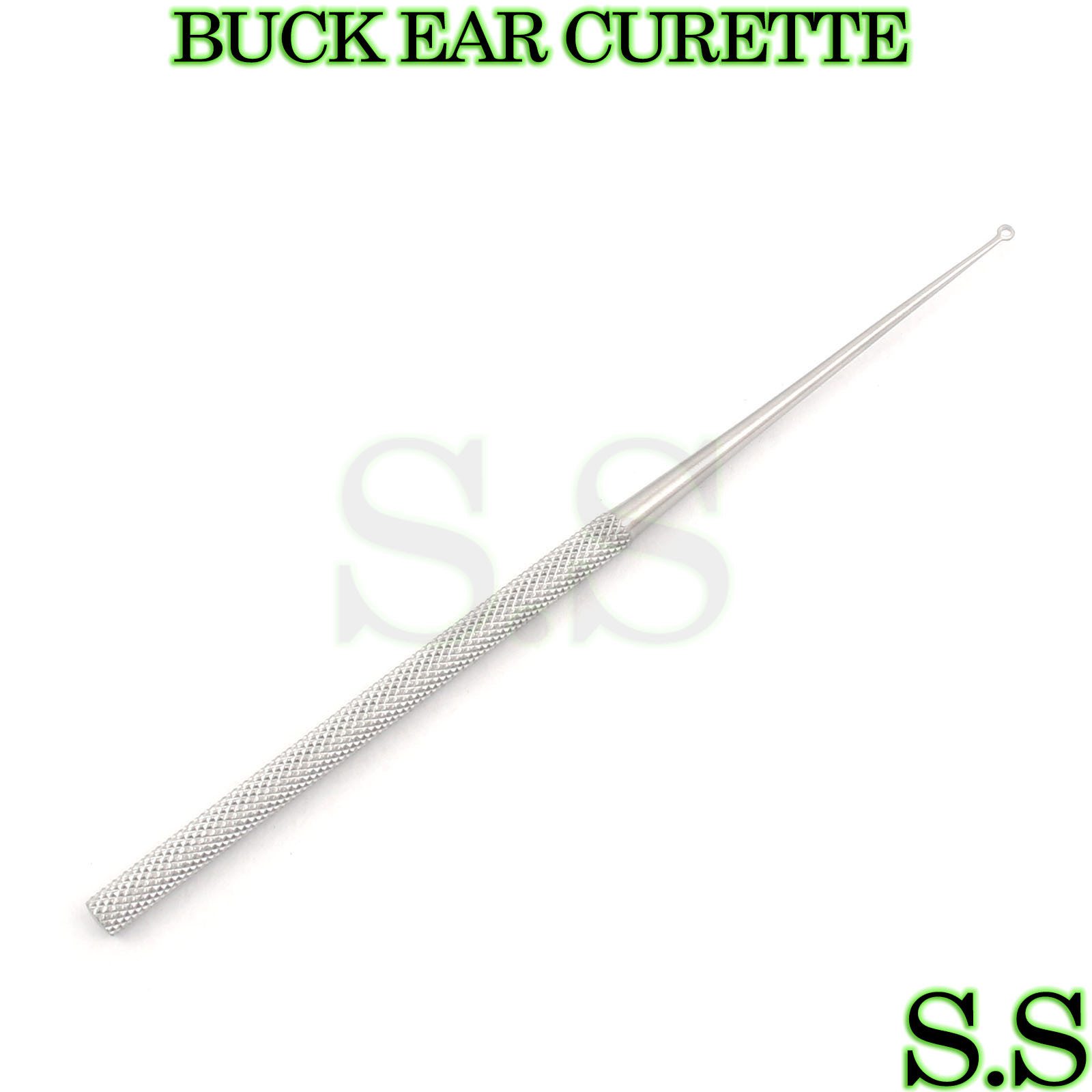 BUCK EAR CURETTE BLUNT #00 ENT SURGICAL INSTRUMENTS