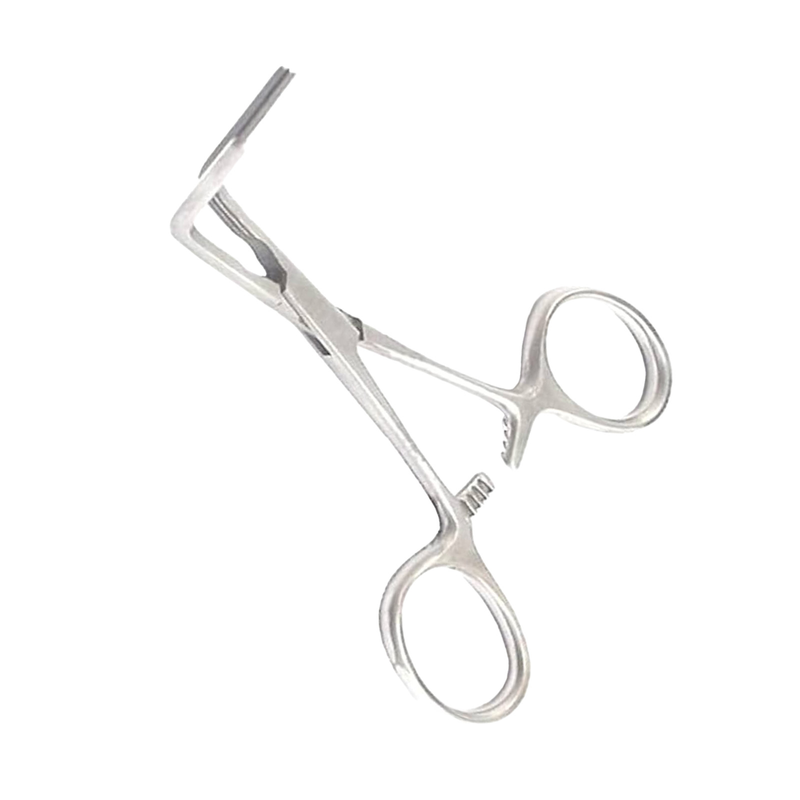 DeBakey Bulldog Clamp, Ang 90 Deg, Atraumatic Jaws, 4.75″, Ring Handles, Premium